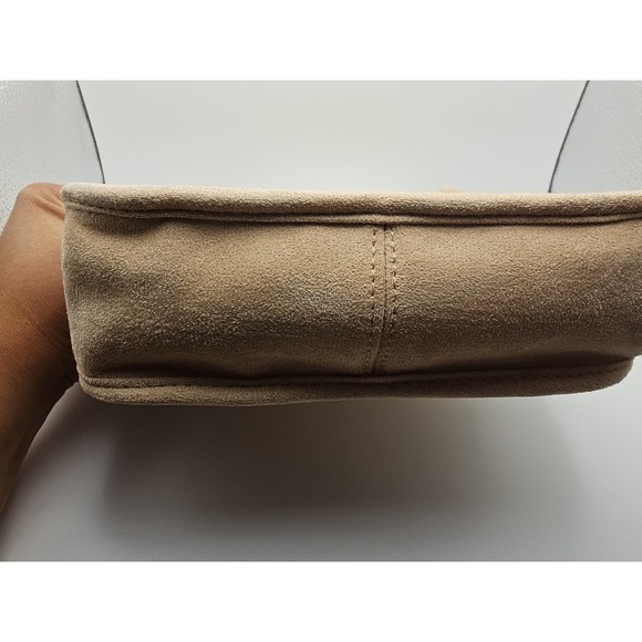 Women's Crossbody Bag Ah-Dorned classic studded messenger bag in camel NO STRAP - Picture 3 of 12